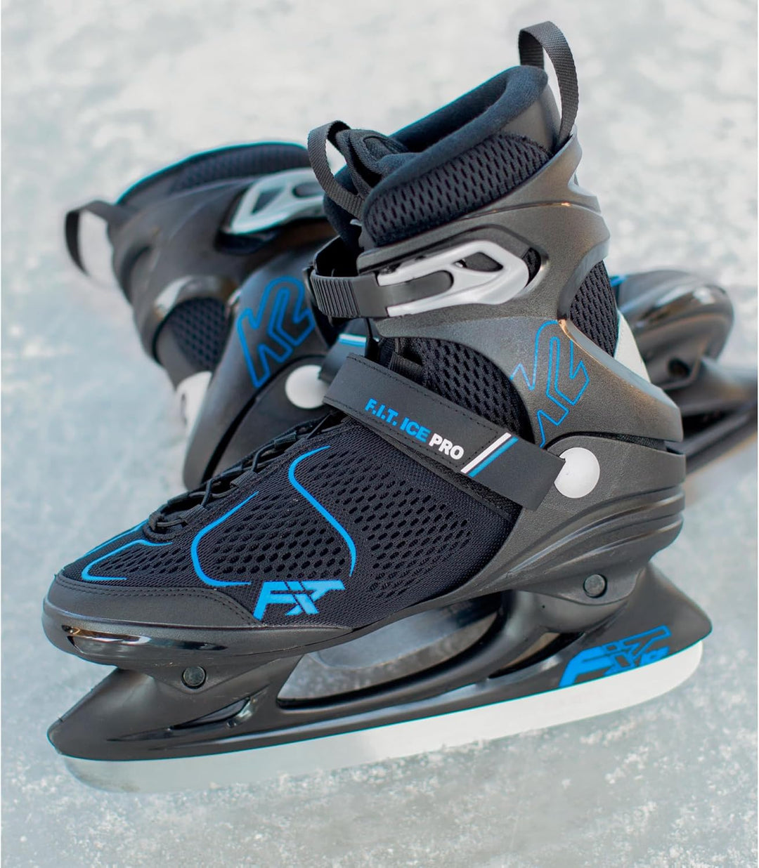 K2 Herren F.i.t. Ice Pro Schlittschuhe EU: 40.5 (UK: 7 / cm: 26 black - blue, EU: 40.5 (UK: 7 / cm: