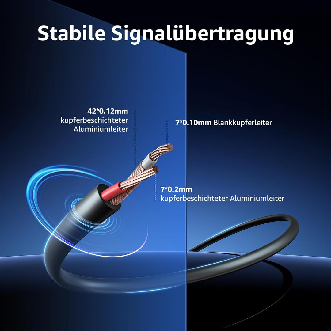 ANNKE BNC Kabel TVI AHD CVBS CVI Videokabel CCTV DVR 4 x 30M DC Power für Überwachungskamera Videoüb
