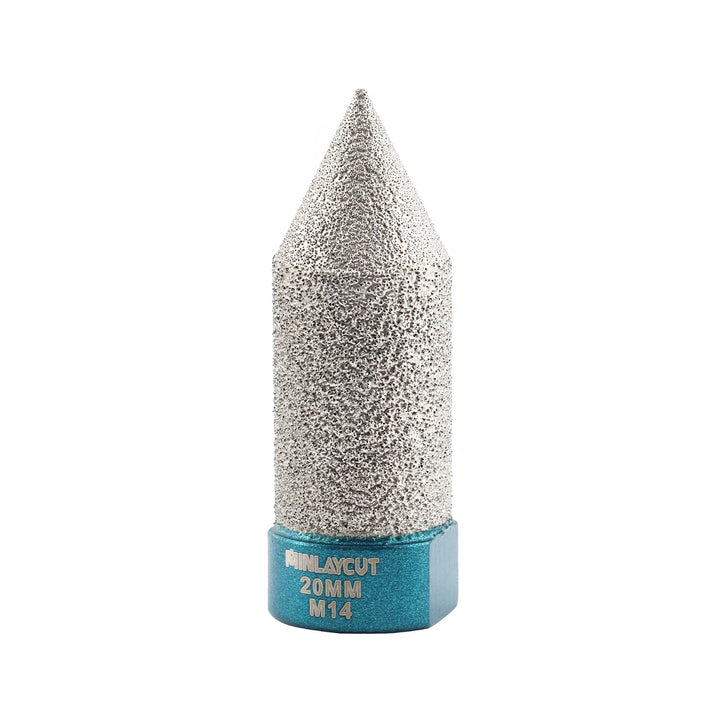 MINLAYCUT Diamant Fasenbits 20mm Diamant Fingerfräser zum Vergrössern Löcher in Fliesen Porzellan Ma