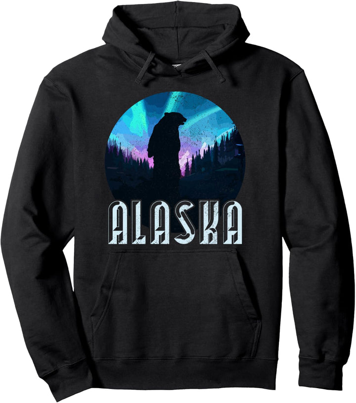 Alaska - Grizzly Bär Natur Outdoor Souvenir Geschenk Pullover Hoodie
