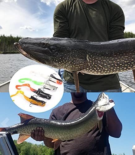 Mizugiwa 20,3 cm/20 cm 45 g Pike KY Dawg Angeln weiche Köder Köder zabder Süsswasser Curly Shad Tack