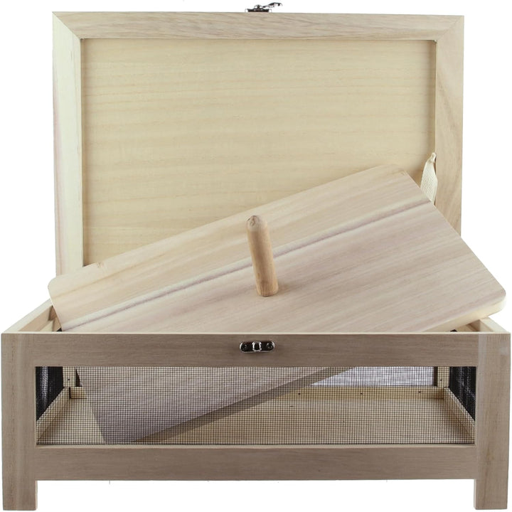 COOK CONCEPT Käsekeller mit Serviertablett, 27cm x 38,6cm x 14.7cm, Beige
