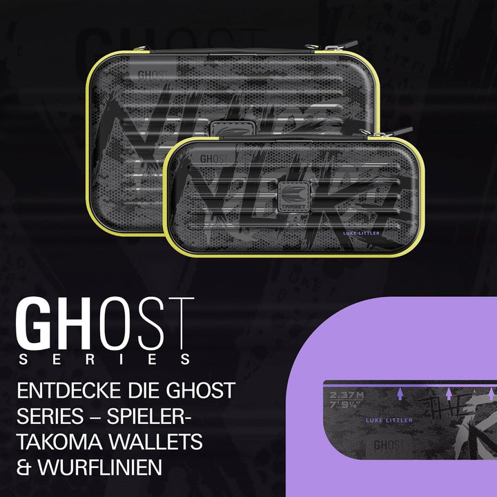 Target Darts Luke Littler Ghost Series Takoma Wallet Regular – Dart-Etui schwarz/weiss | „The Nuke“