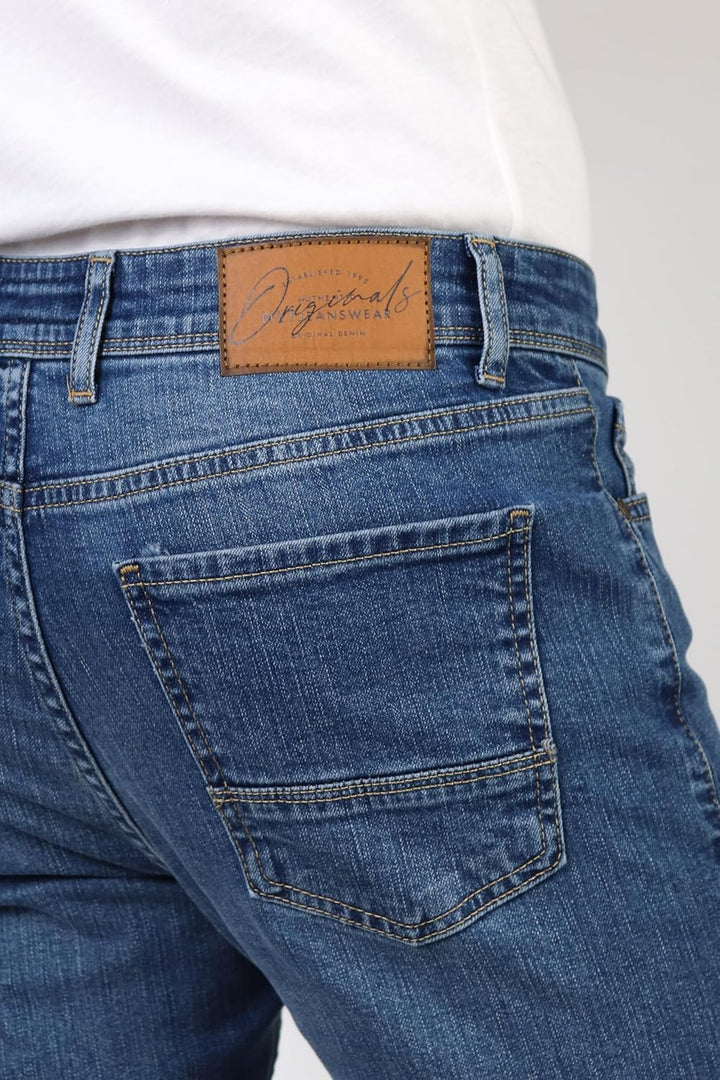 HALAT'S Herren Jeans Slim Fit - Baumwolle Jeanshose Stretch für Herren mit Schlanke Elastizität 33W