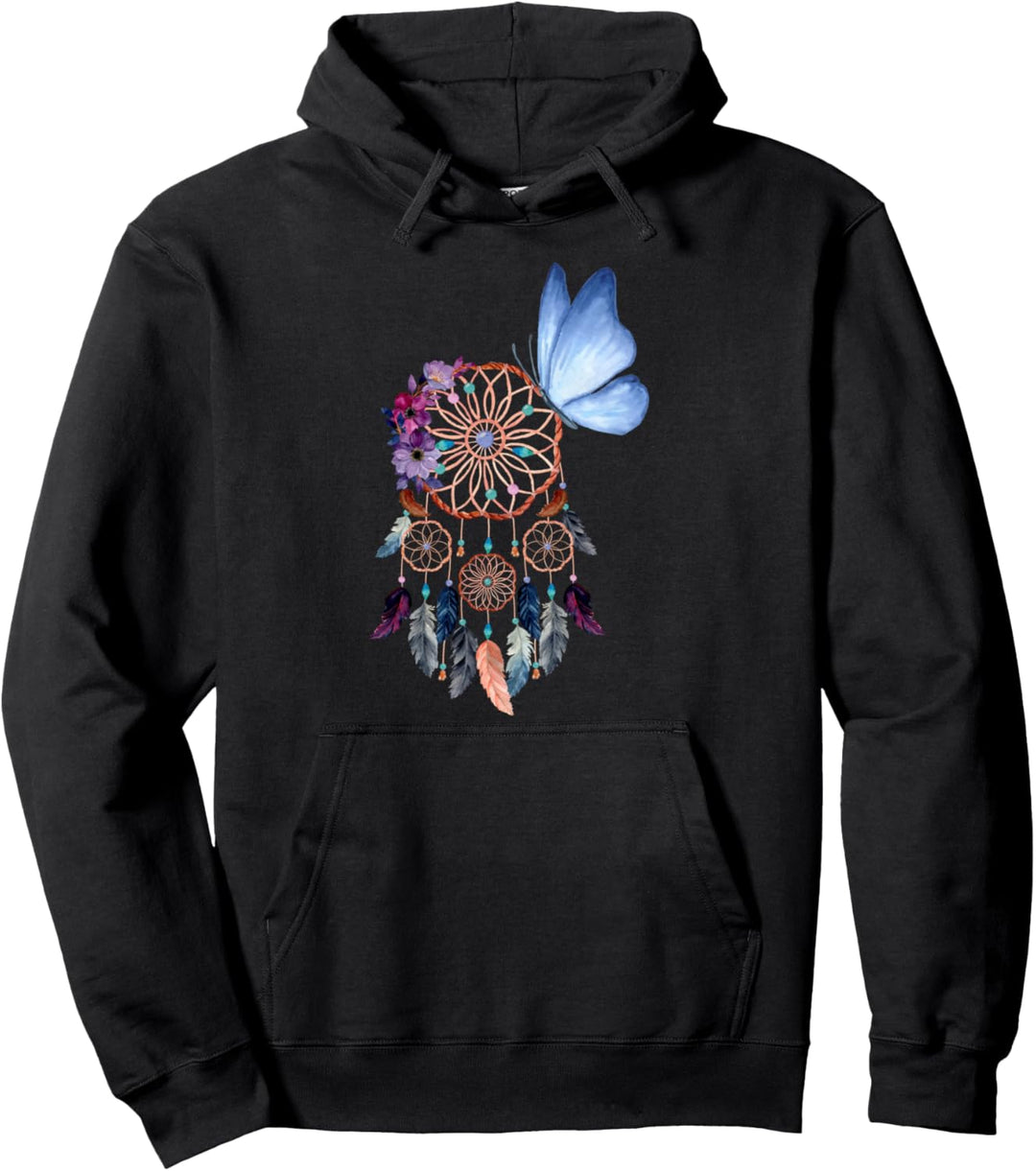 Bunter Schmetterling Traumfänger Pullover Hoodie