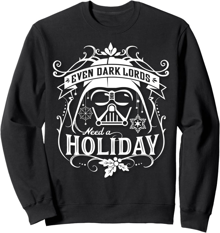 Star Wars Darth Vader Needs A Holiday Text Poster Sweatshirt