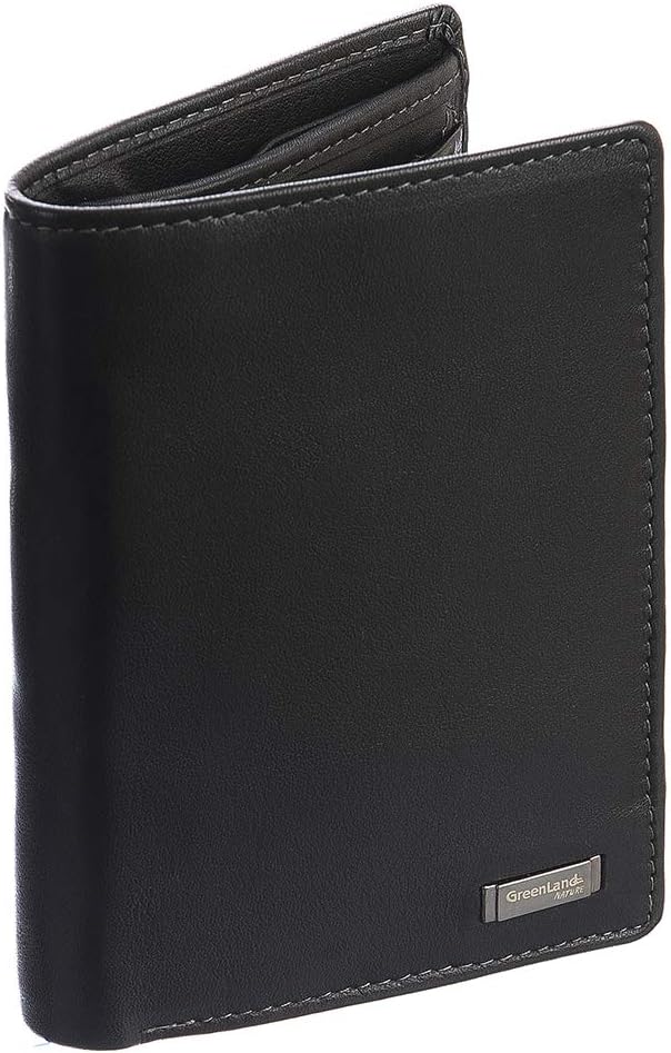 Greenland Nature Black Nappa Geldbörse RFID 9,5 cm