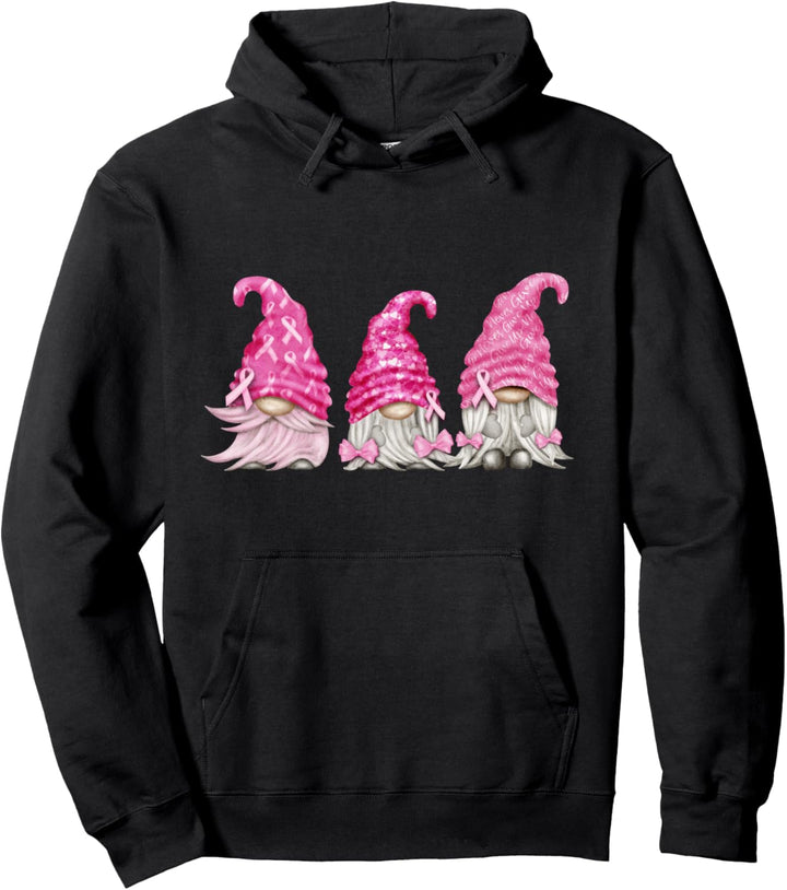 Brustkrebs-Gnom Pullover Hoodie