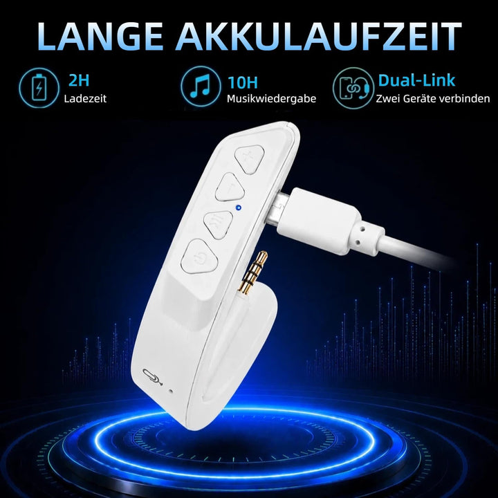YOCOWOCO Drahtloser Bluetooth 5.0 Adapter für Bose QuietComfort QC25 Kopfhörer, aptX/MIC/Lautstärker