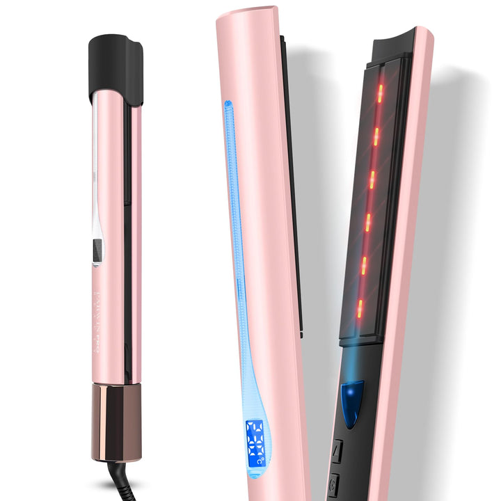 Infrarot-Ionen Haarglätter, PARWIN PRO BEAUTY 2 IN 1 Glätteisen Locken und Glätten, Infrarot- und Io