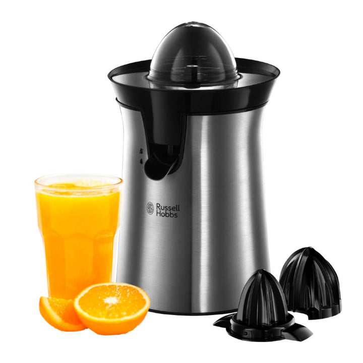 Russell Hobbs Orangenpresse & Zitruspresse elektrisch (2 autom. links-& rechtsrotierende Presskegel