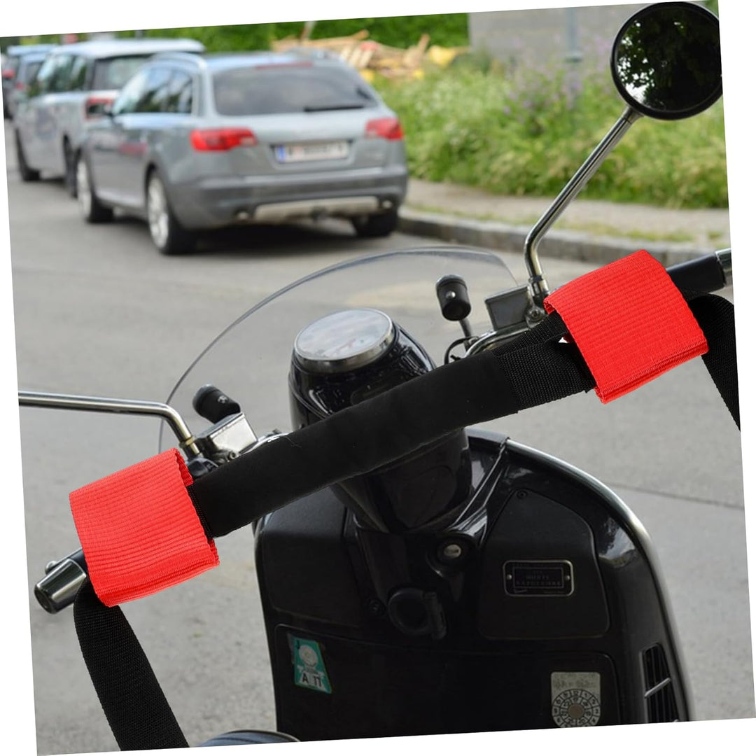 HOMSFOU Motorrad Lenkergurt Hochfester Nylon Gurt für Sicheren Transport von Motorrädern und Fahrräd