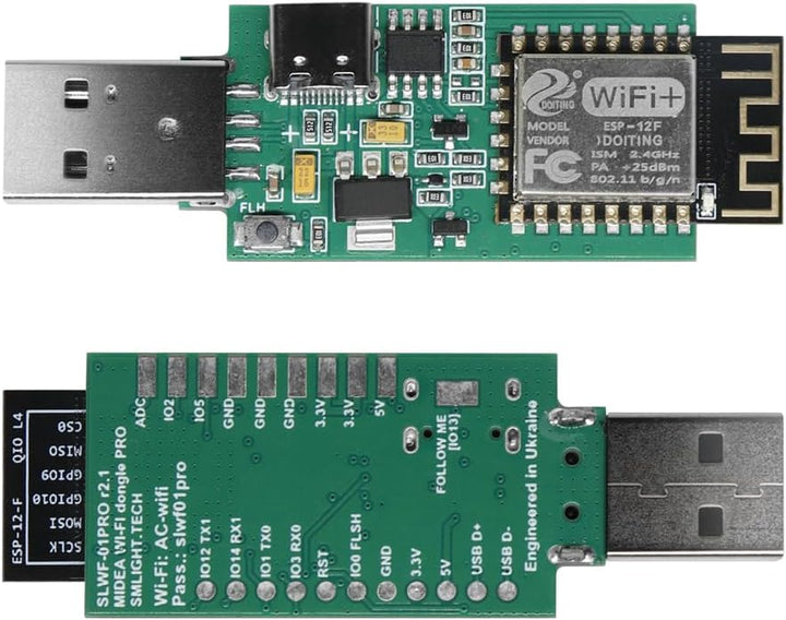 SLWF-01PRO Universal Ductless HVAC WiFi Steuermodul über Home Assistant oder Web-Interface für Klima