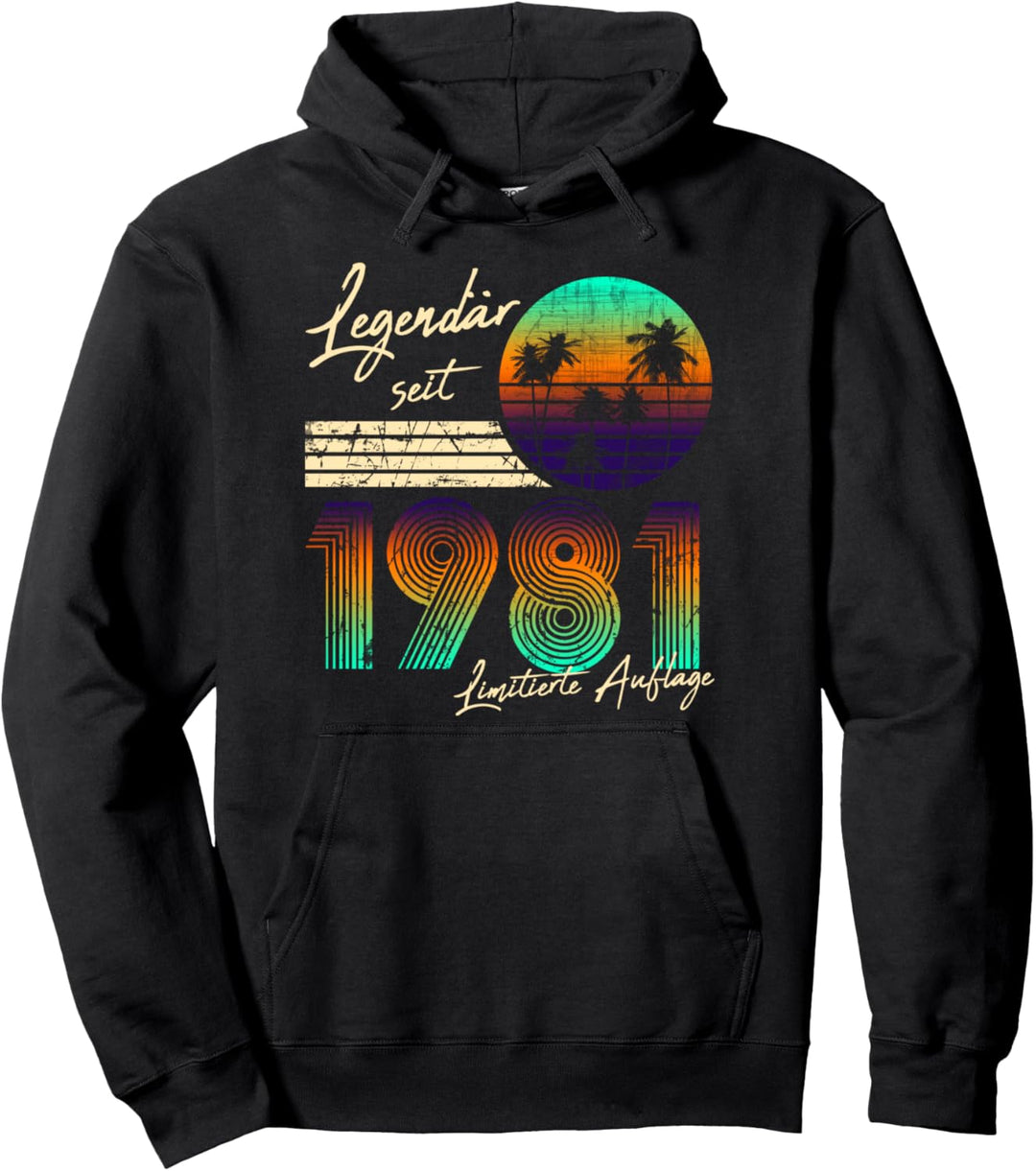 40. Geburtstag Geschenk Männer 40 Legendär Geboren 1981 Pullover Hoodie
