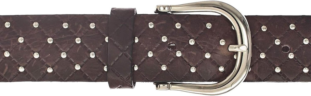 B.Belt Lina Gold Nietengürtel Leder