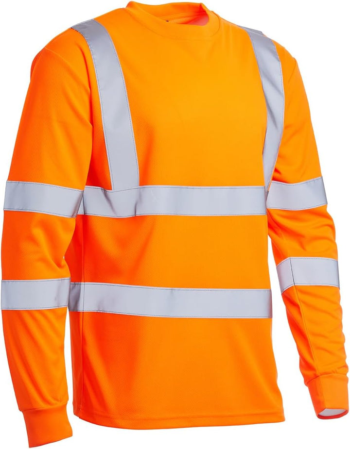 Blackrock Warnschutz-Langarm-T-Shirt 3XL Rail Orange, 3XL Rail Orange