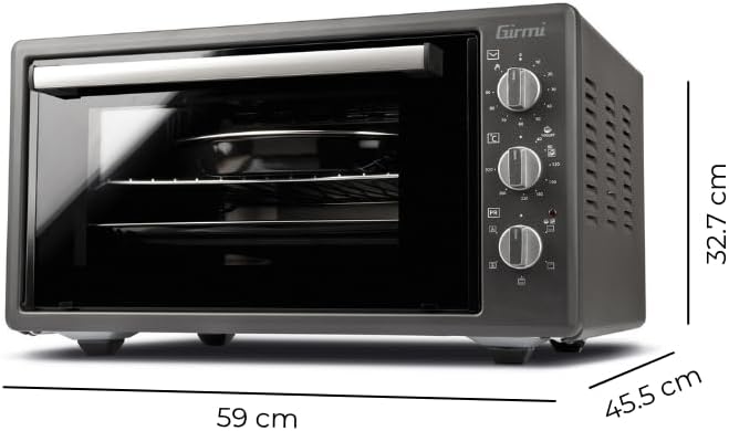 Girmi Grancotto 45 Elektroofen, belüftet, 1400 W, 45 Liter, Stahl 45 Litri, 45 Litri