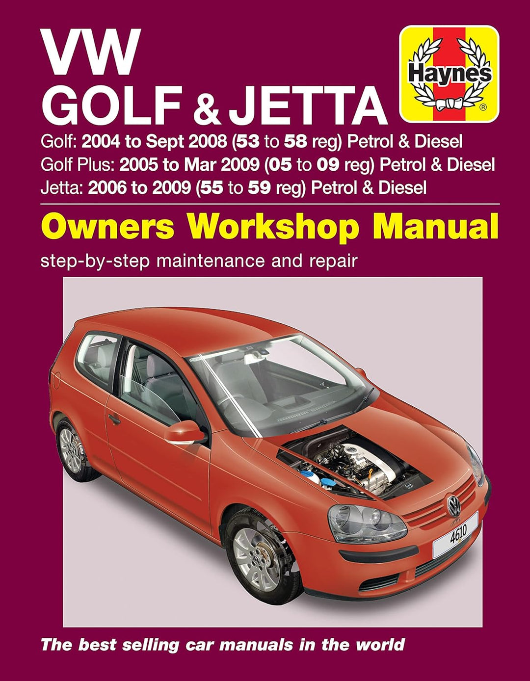 VW Golf (04 - Sept 08), Golf Plus (05 - Mar 09) &amp; Jetta (06 - 09) Haynes Repair Manual, Taschenbuch