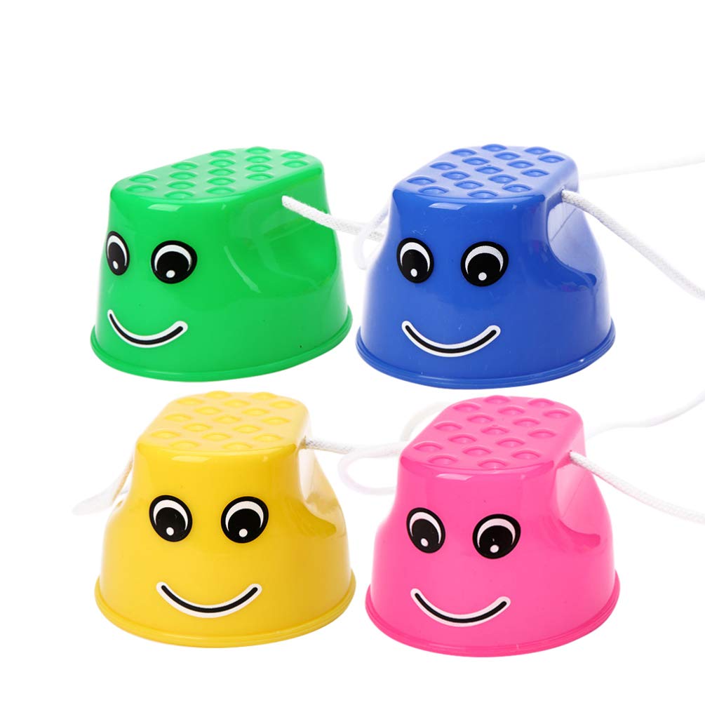 Toyvian 4 Stücke Topfstelzen Kinder Kunststoff Balance Training Sensorisches Training Spiel Kleinkin