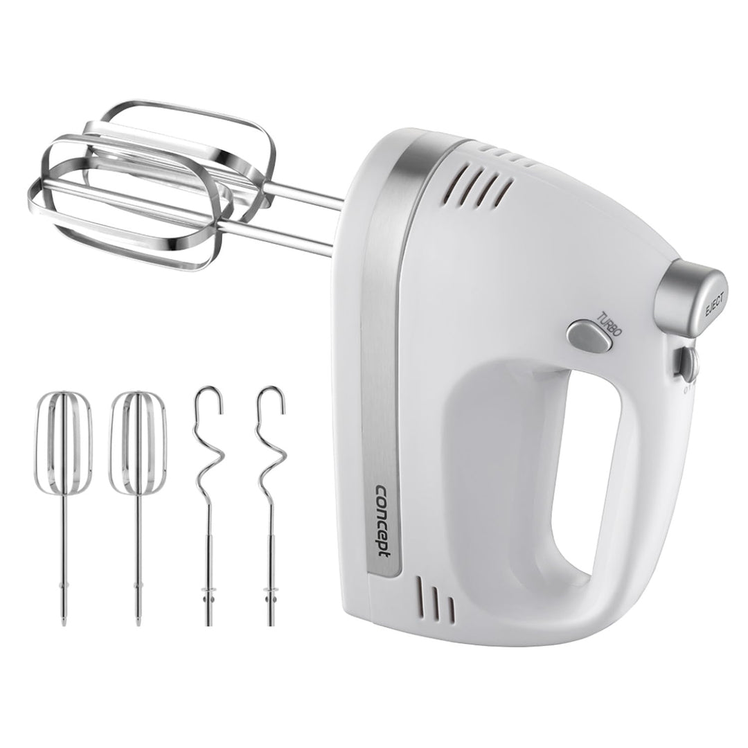 Concept Handmixer SR3390-500 W, 5 Geschwindigkeiten, Turbofunktion, ergonomischer Griff, Schneebesen