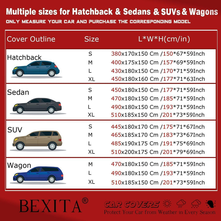 Autoabdeckung Vollgarage Abdeckplane Auto Garage Outdoor Staubdicht Winddicht UV-Schutz Volle Autoab