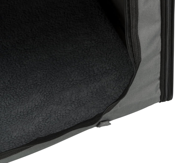 Trixie 39704 Mobile Kennel, M: 55 × 65 × 80 cm, Grau Grau 55 × 65 × 80 cm, Grau 55 × 65 × 80 cm