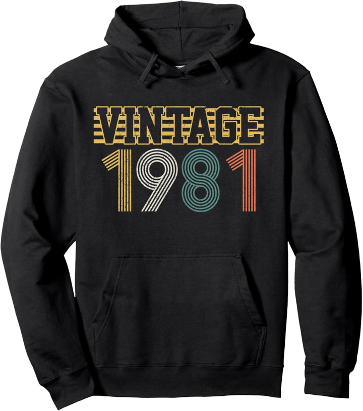 40. Geburtstag Lustig Geschenk Vintage 1981 Pullover Hoodie