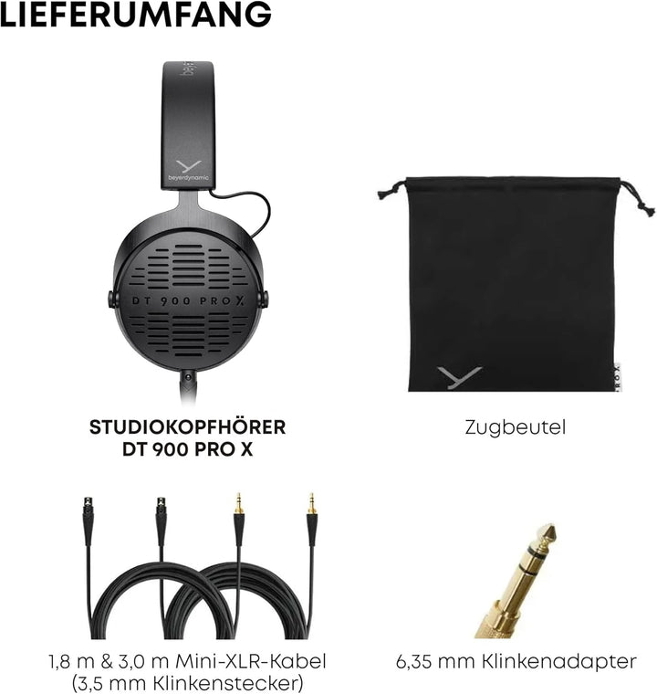beyerdynamic DT 900 PRO X Offener Studio-Kopfhörer mit STELLAR.45 Treiber für Mixing & Mastering an