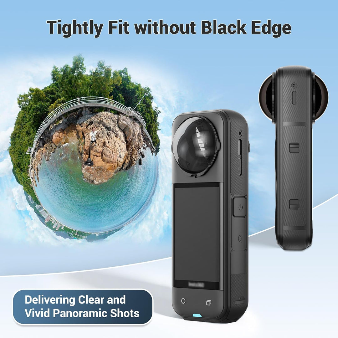 JJC ND Filter für Insta360 X5,Neutraldichtefilter ND 64 Filter für Insta 360 X5 Objektiv,ND64 Graufi
