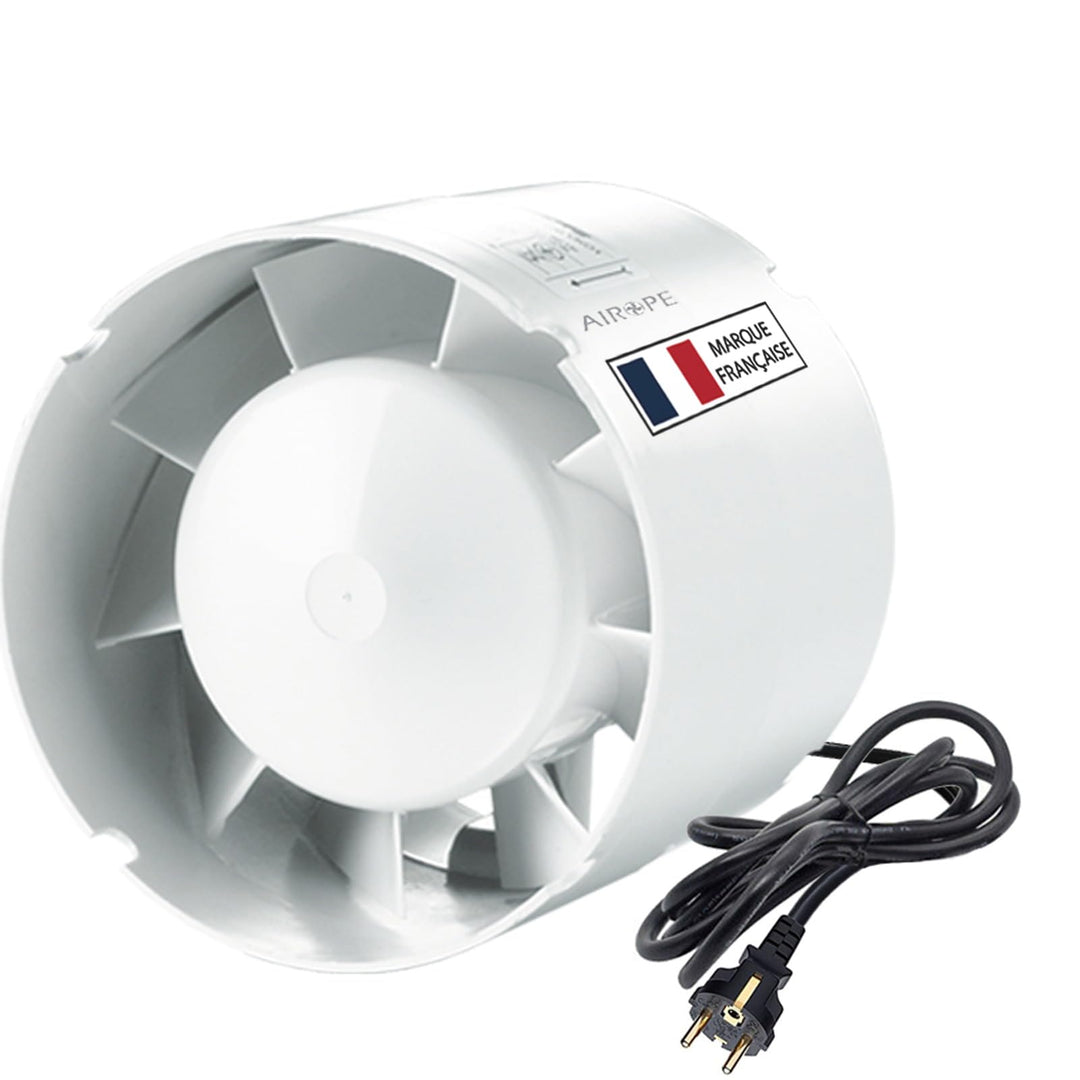 Kanal Rohrventilator,Inline-Abluftventilator 125 mm,190 m3/h,Hohe Qualität,Leise,Für Bad,WC,Küche,Ge