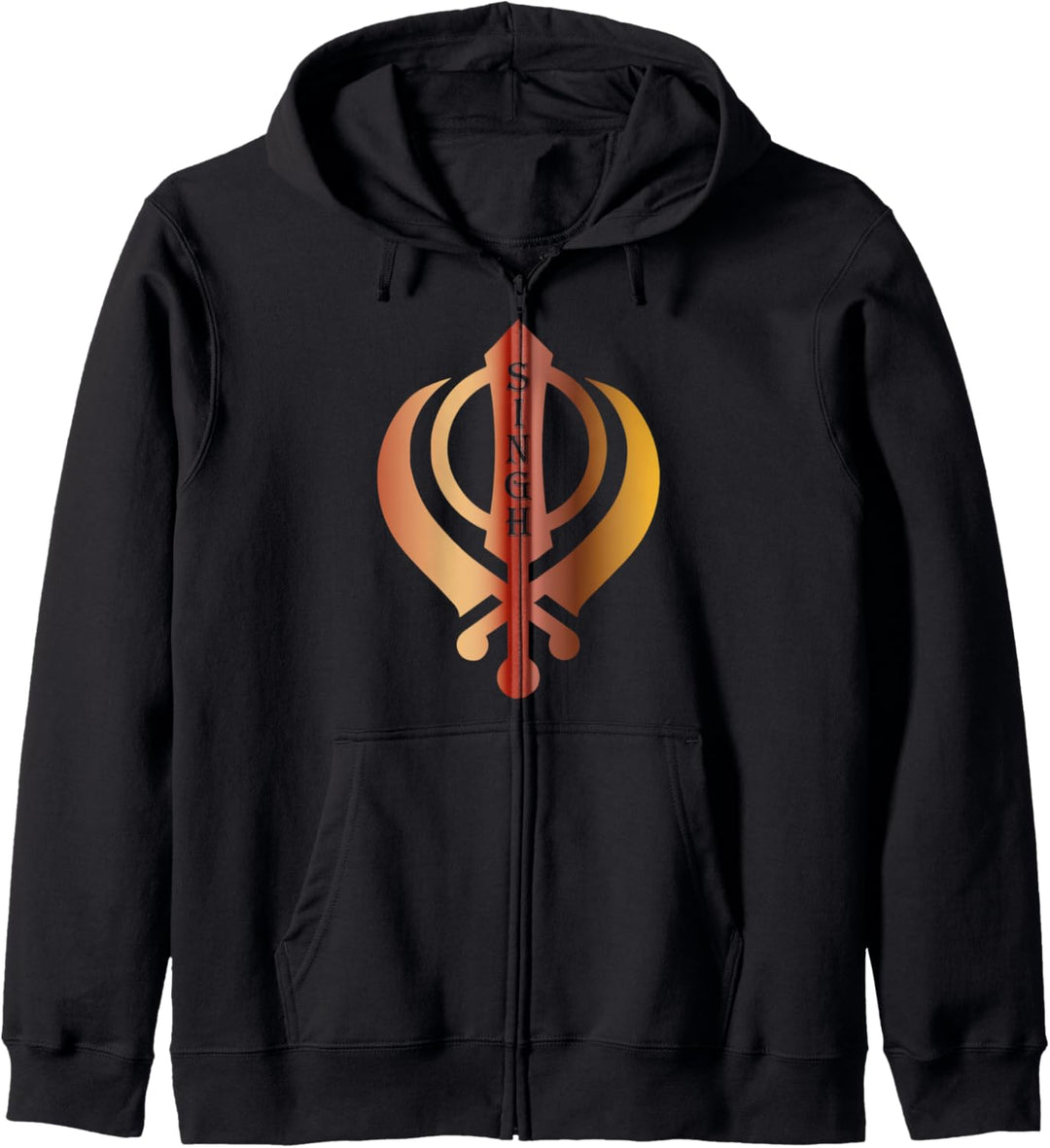 Earthtone Sikh Khanda Singh Kapuzenjacke