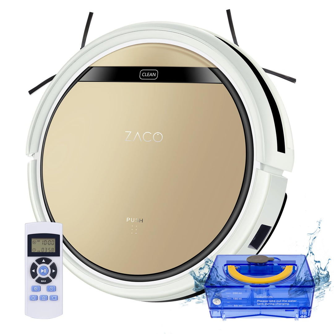 ZACO V5sPro Saugroboter mit Wischfunktion, automatischer Staubsauger Roboter, 2in1 nass Wischen bis