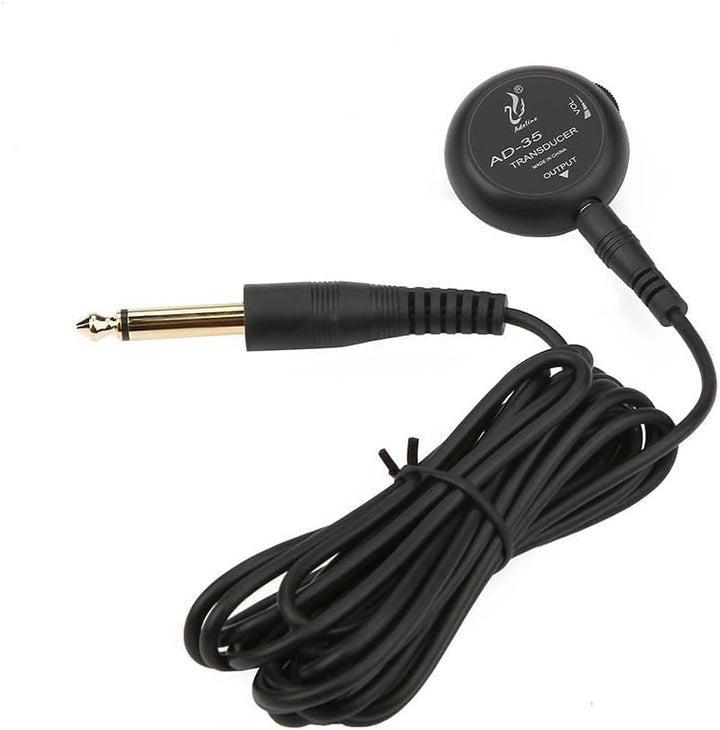 Dilwe Mini Piezo Tonabnehmer, Mikrofon Wandler für Akustische Gitarre Violine Ukelele