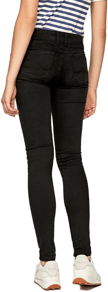 Pepe Jeans Damen Soho Skinny Jeans, Schwarz (Denim-S98), 24W / 30L