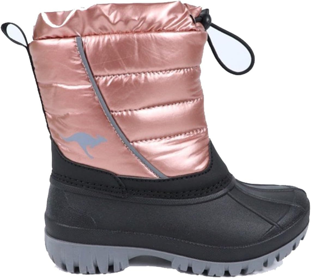 KangaROOS K-Ben Stiefel Madchen Marine/Rosa Schneestiefel Shoes 37 EU Dusty Rose Metallic, 37 EU Dus