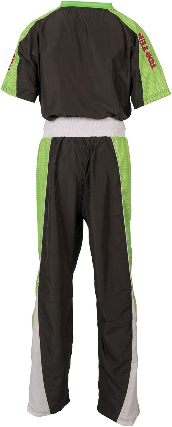TopTen Kickboxuniform „Star“ Schwarz - Gruen XL, Schwarz - Gruen XL
