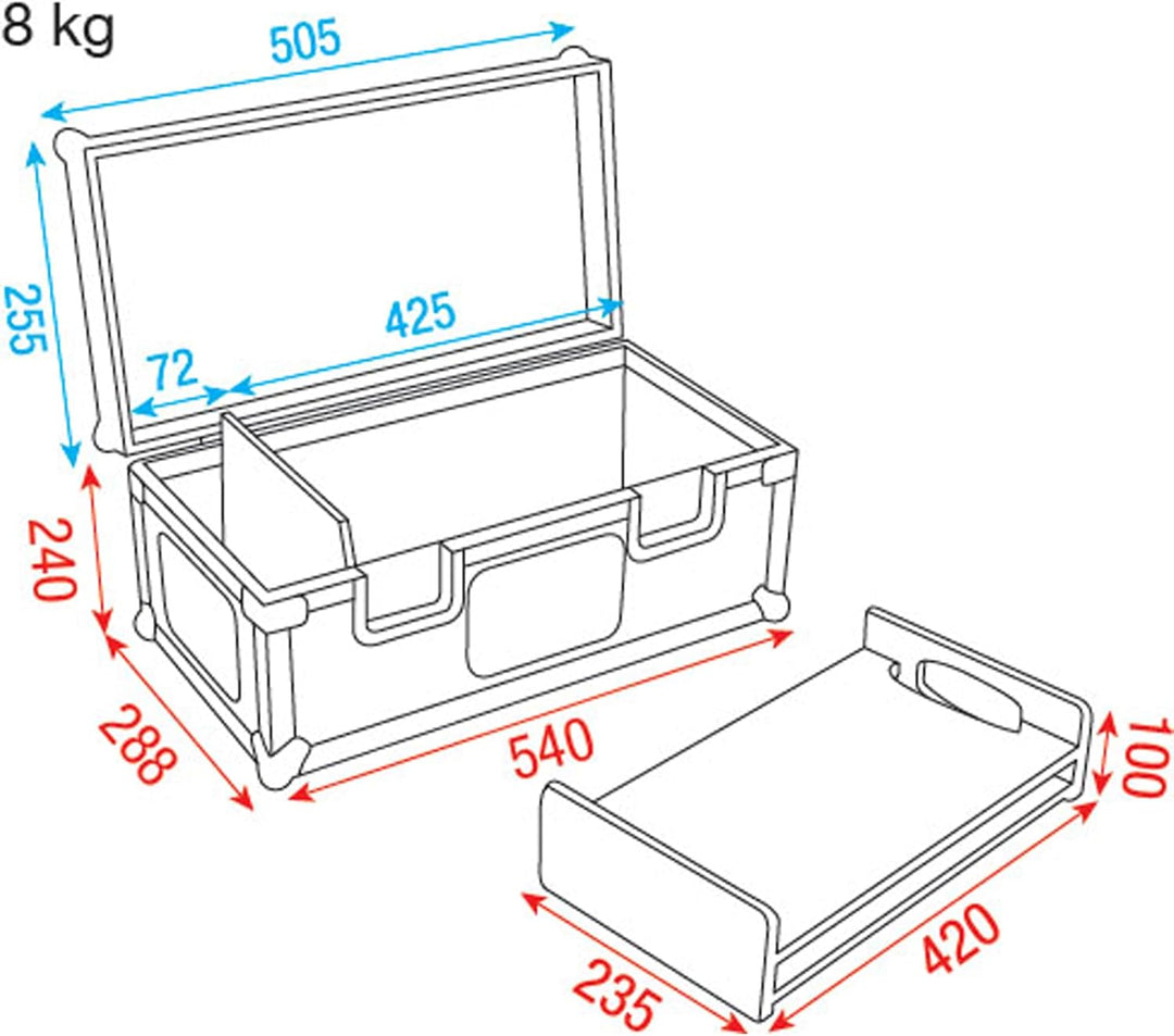 DAP Road Case für Conical Adapter, Trusskoffer