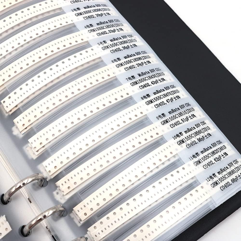 DollaTek Kondensator 0402 (0.5pF-1uF) 80 Wert x 50pcs = 4000pcs SMD SMT Kondensator kombiniert Beisp