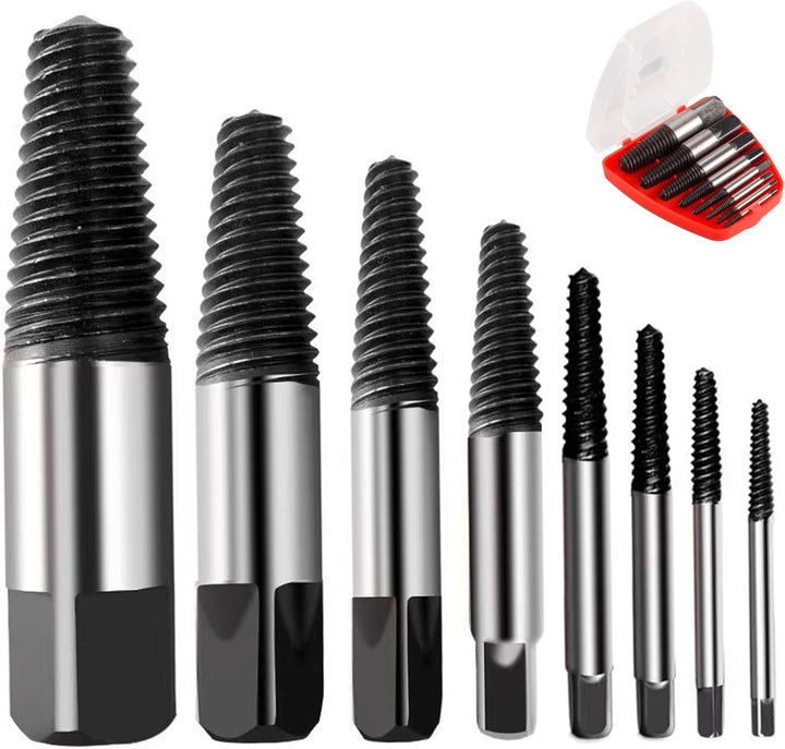 Schraubenausdreher Set Profi,Screw Extractor Kit,Schraubenausdreher 8er Set, Zum Entfernen BeschäDig