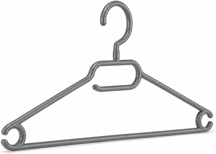 Kleiderbügel für Blusen &amp; T-Shirts, platzsparend, 41 cm, grau, NEU, 20 Stück, mit drehbarem Haken, A