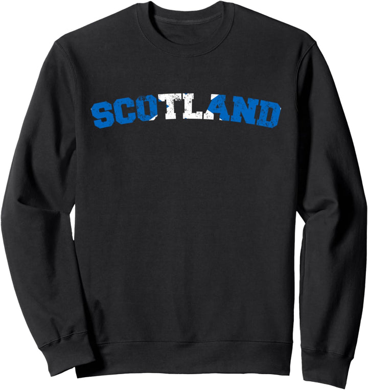 Schottland-Flagge, schottische Flagge, patriotisch, Retro-Stil Sweatshirt