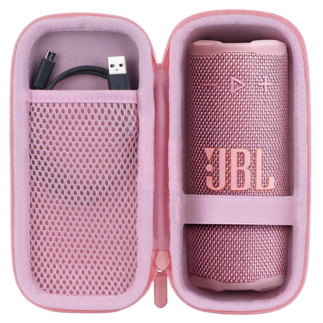 Lebakort Hart Tasche Hülle Etui Tasche für JBL Grip Kompakter Lautsprecher (Rosa), Rosa