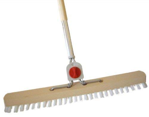 Schrubber PPN 40 cm weiss - 4-Loch (2 Stück, MIT Stiel) 2 MIT Stiel, 2 MIT Stiel