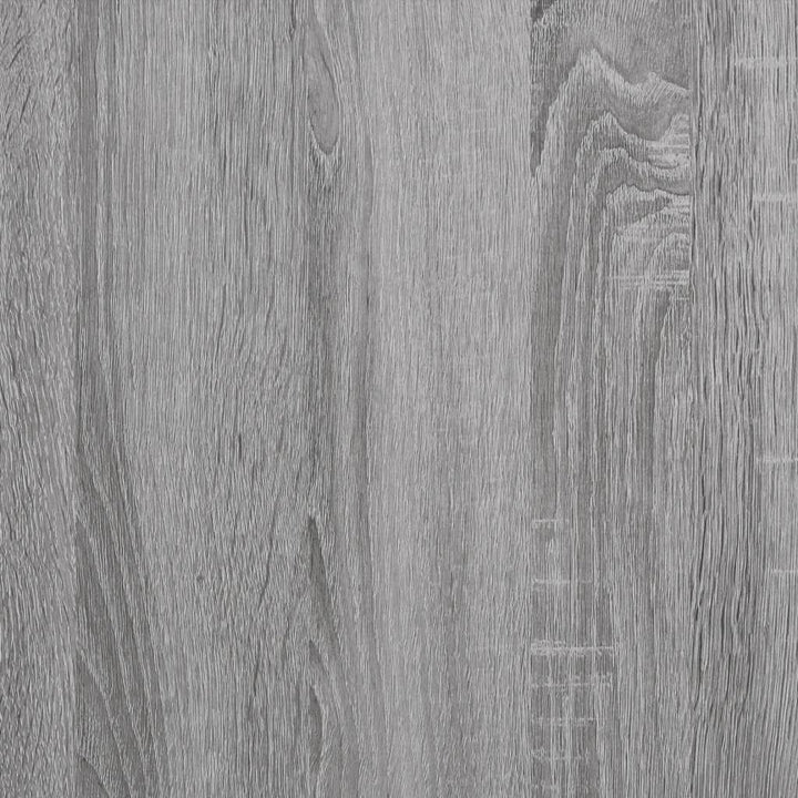 FIRBNUS Beistelltisch mit Rollen Grau Sonoma 50x35x55,5cm Holzwerkstoff Beistelltisch C Form Beistel