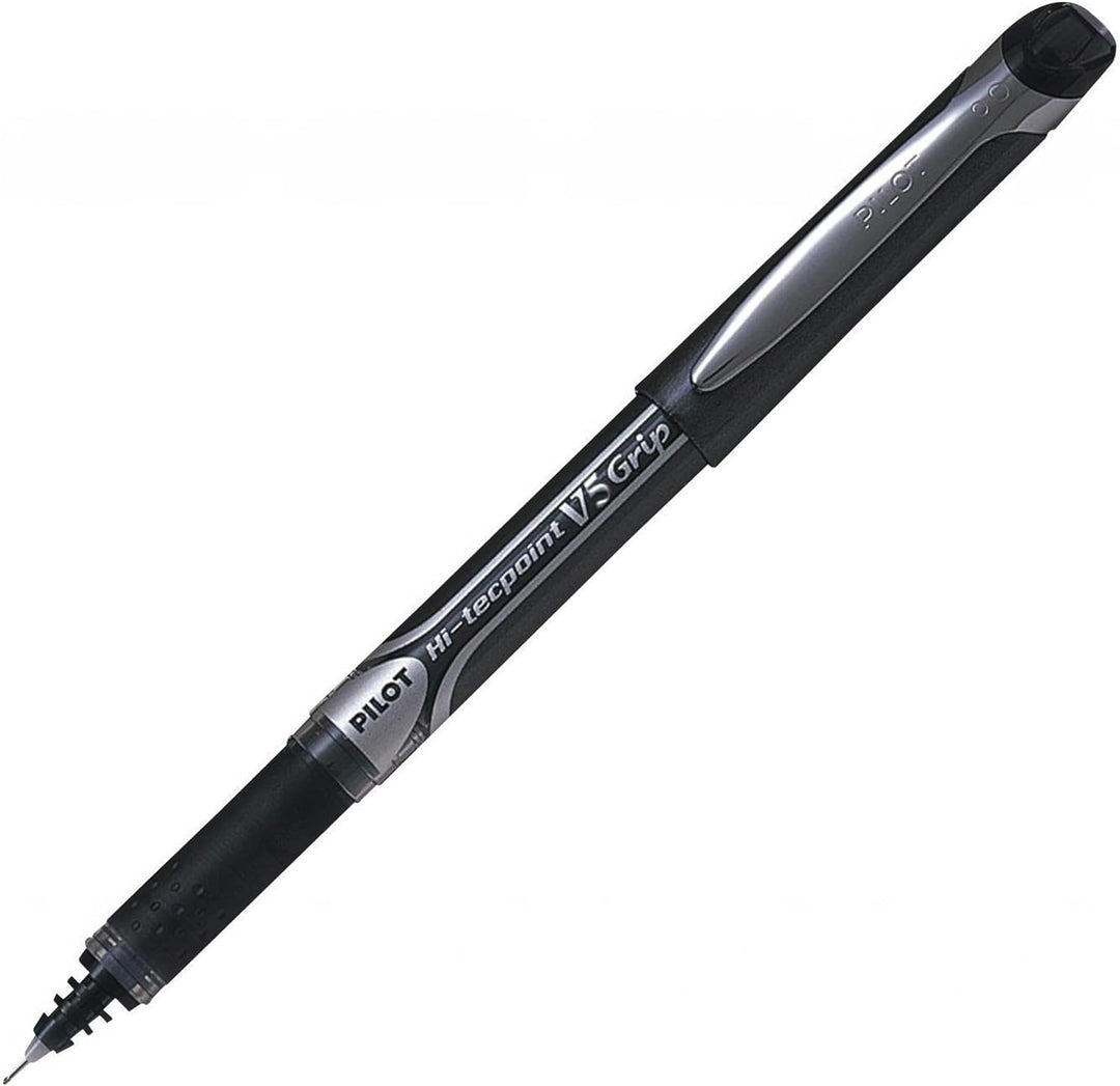 Pilot V5 Tintenroller gummierter Griff Nadelspitze 0,5 mm Schreibspitze 0,3 mm Strichbreite 12 Stück