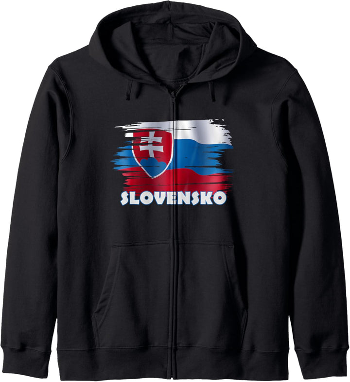Slowakei Fanartikel Slovensko Kapuzenjacke