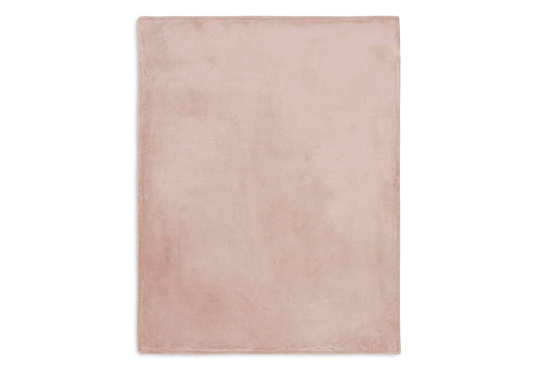 Jollein 517-511-67068 Babydecke Strickdecke mit Fleece Basic Knit rosa (75x100 cm)