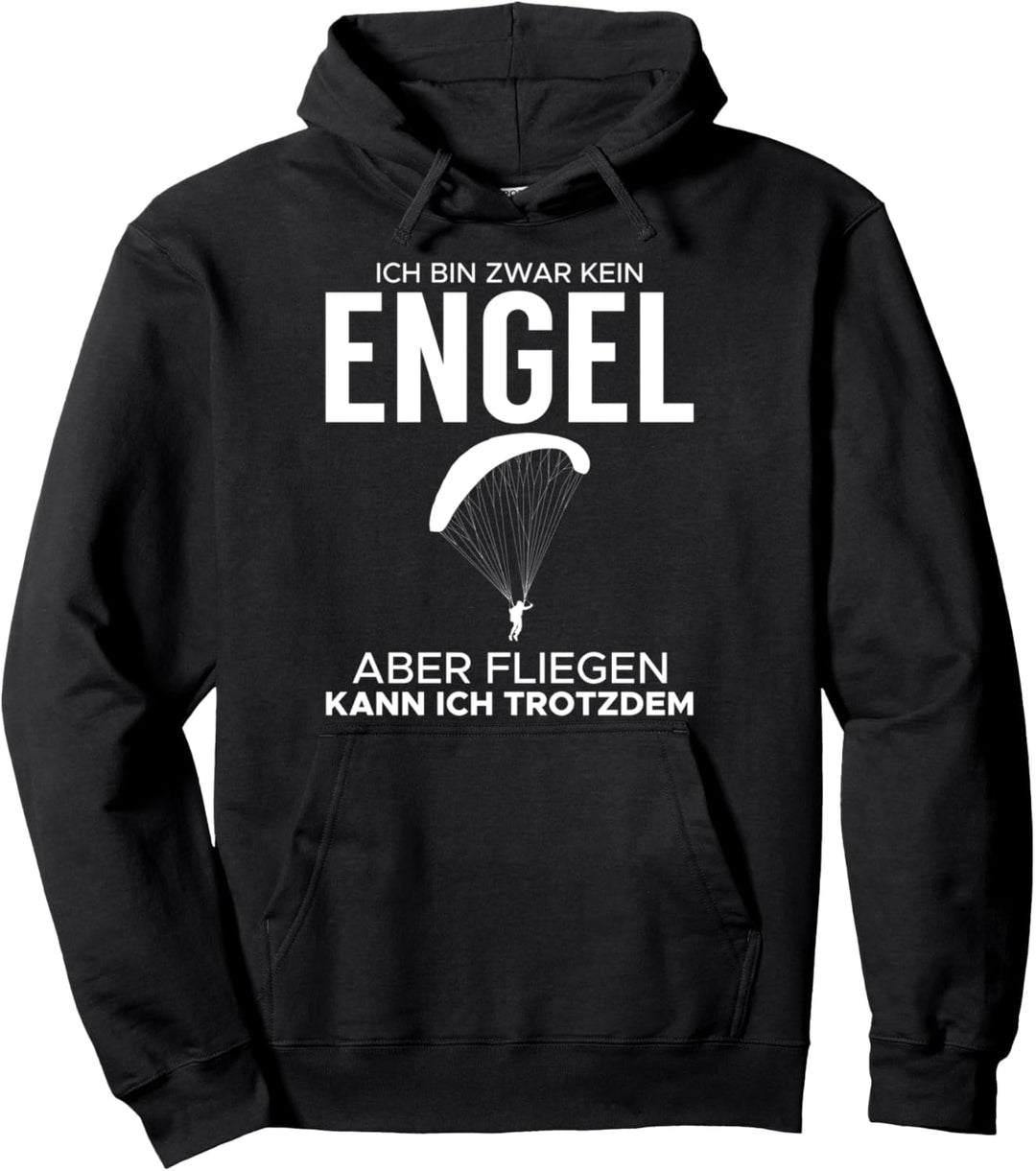 Engel Angel Skydive Paragleiter Geschenk Fallschirmspringen Pullover Hoodie