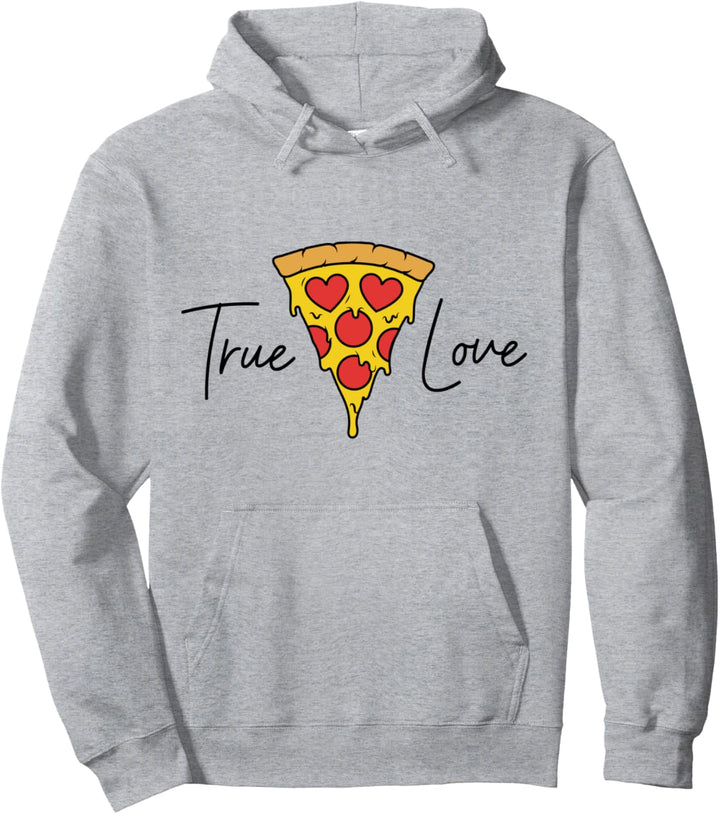 True Love Pizzastück Italienische Küche Pizza Pullover Hoodie