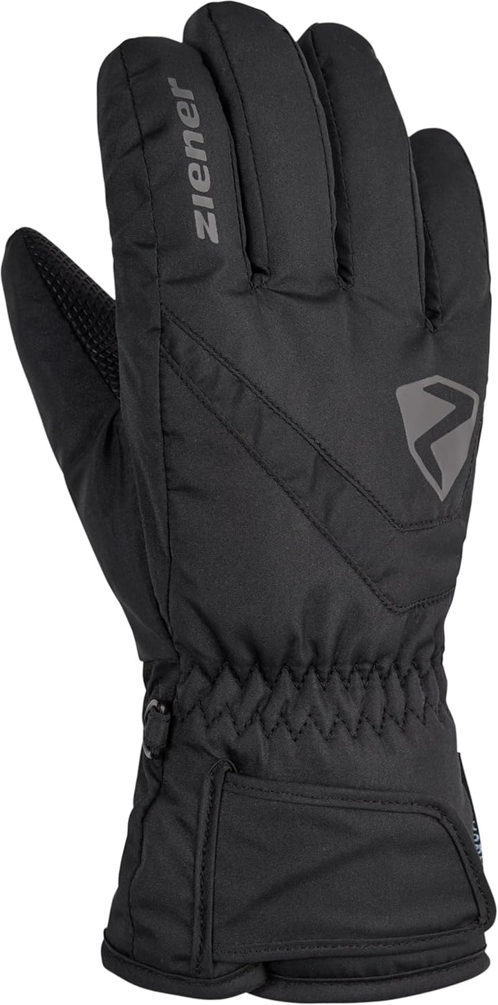 Ziener Kinder Loriko Ski-Handschuhe/Wintersport | wasserdicht, atmungsaktiv 3 Schwarz, 3 Schwarz